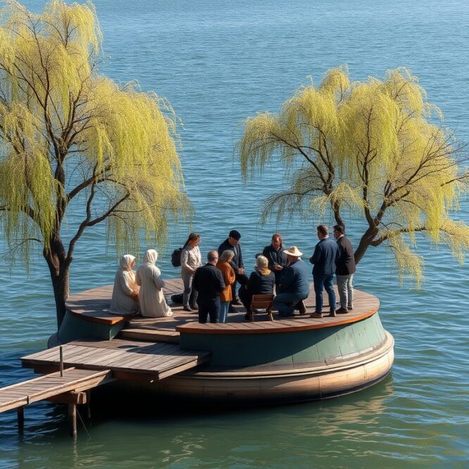 Как создаются сцены на воде